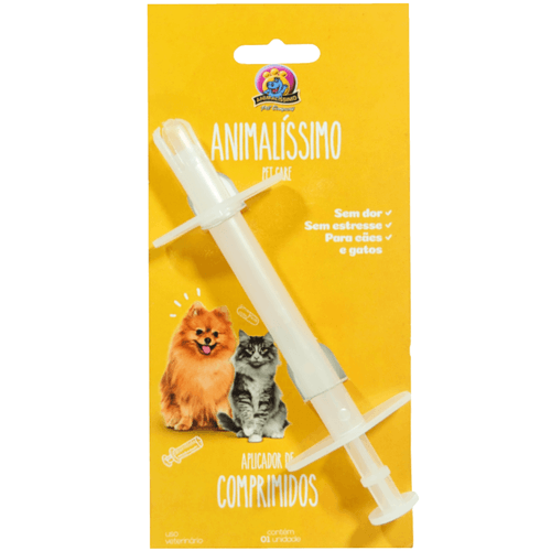 Aplicador de Comprimidos Animalíssimo Para Cães e Gatos Aplicador de Comprimidos Animalíssimo Para Cães e Gatos